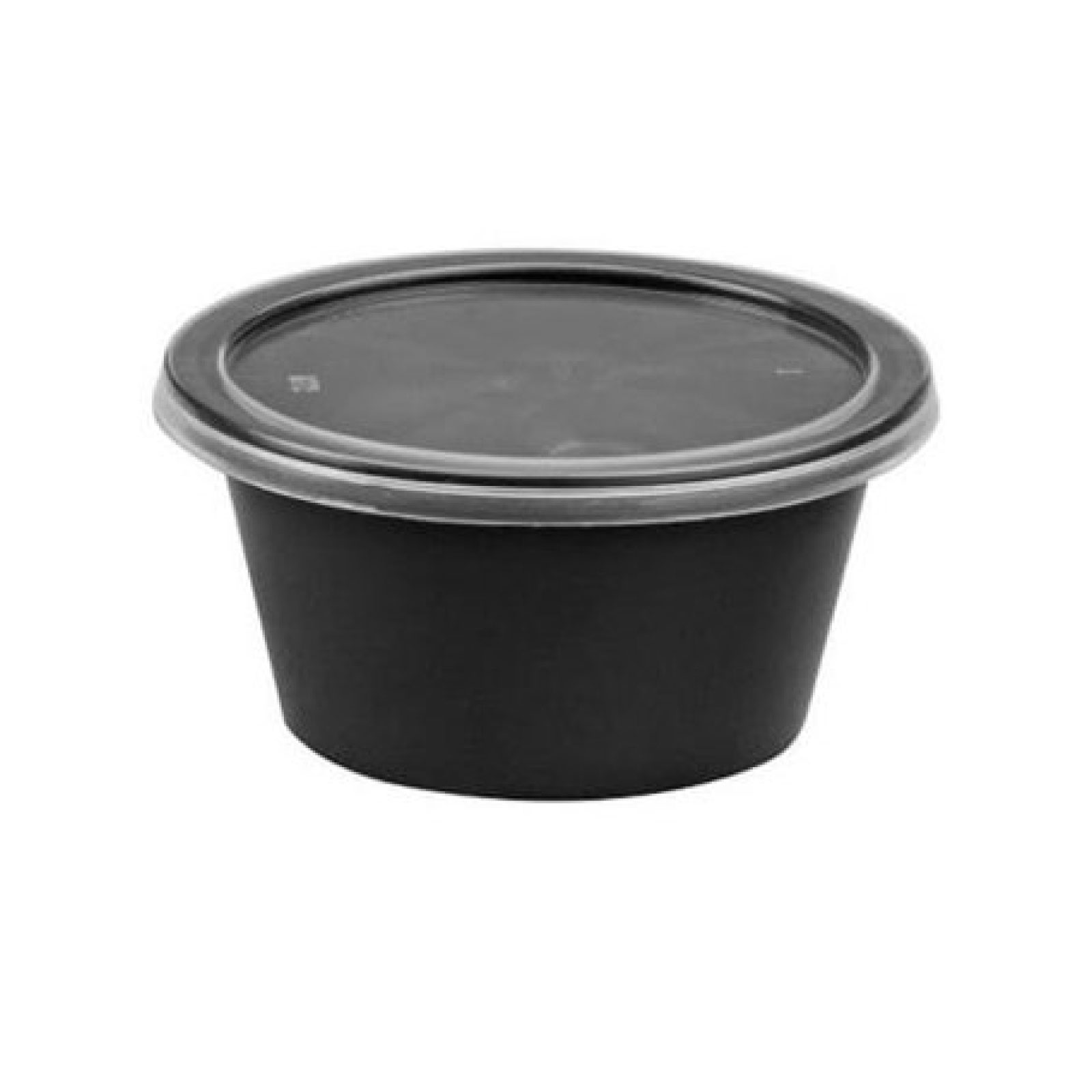 Round 100 Ml Black Disposable Plastic Food Container at Rs 2.70